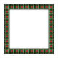 Scottish Tartan Pattern Frame Design vector