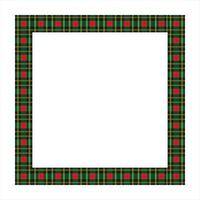 Scottish Tartan Pattern Frame Design vector