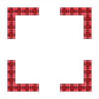 Scottish Tartan Pattern Frame Design vector