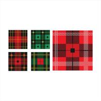 Scottish Tartan Pattern Frame Design vector