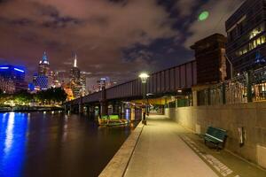 Cityscape image of Melbourne, during summer sunset. - 28 December 2012, Melbourne, Australia. photo