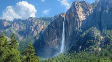 yosemite falls, yosemite national park, california, united states photo