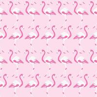 Flamingo Pink Pattern Design Background vector