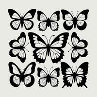 volador mariposa . plano ilustración de volador mariposa icono aislado en blanco antecedentes vector