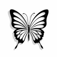 Flying butterfly . Flat illustration of flying butterfly icon isolated on white background vector