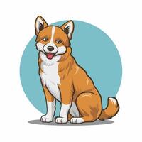 Dingo. Isolated illustration white background vector