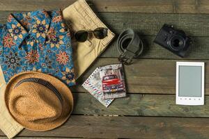 Summer traveling stuff photo