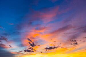 silhouette twilight sky on lagoon photo