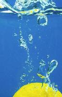 Lemon in water photo