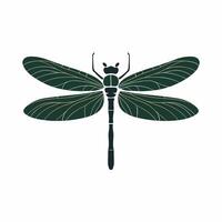 Cute dragonfly cartoon illustration isolated on white background vector