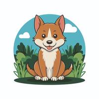 Dingo. Isolated illustration white background vector