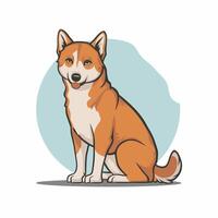 Dingo. Isolated illustration white background vector