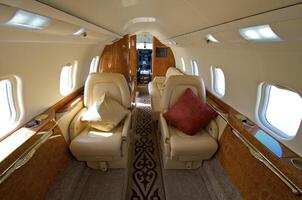 VIP Business Interior Jet Airplane photo