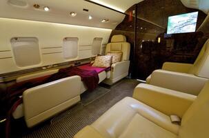 VIP Business Interior Jet Airplane photo