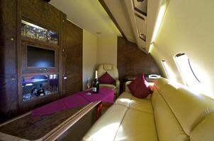 Interior of Business jet photo
