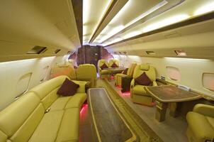 Interior of Business jet photo