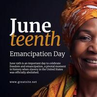 Juneteenth Instragram Post template