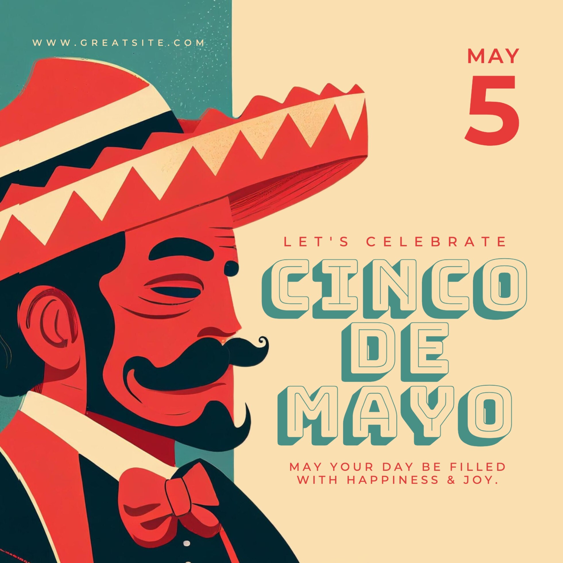 Minimalist Cinco De Mayo Instagram Post