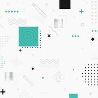 Flat geometric models background vector