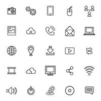 Free illustration ui technology icon concept vector