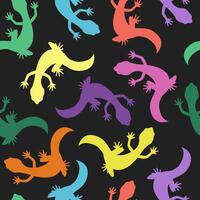 Beautiful seamless pattern with colorful lizards. Gecko abstract illustration for textile, wrapping paper or fabric design vector