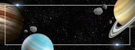 Planet Outer Space Facebook Cover template