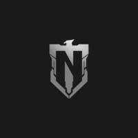 The 'NT or TN' Tactical Logo with Negative Space an Eagle Motif. vector