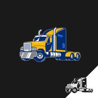 The Ilustration of a Truck with an Optimus Prime Theme vector