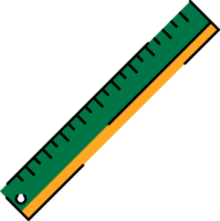 Ruler Illustration Flat Design Style png