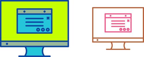 Unique Internet Ads Icon Design vector