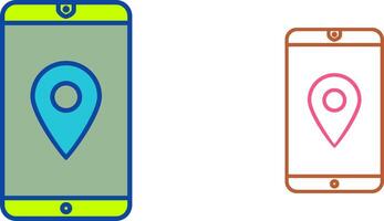 Unique GPS Service Icon Design vector