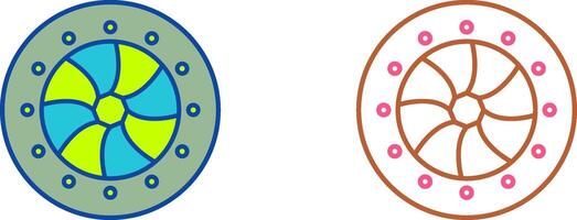 Unique Optical Diaphram Icon Design vector