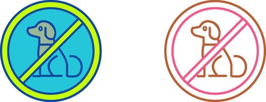 No Pets Icon Design vector