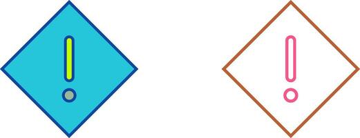 Warning Icon Design vector