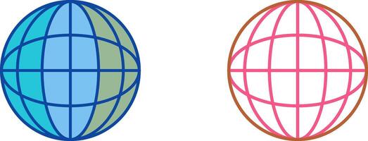 Globe Icon Design vector