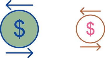 Unique Transcation Icon Design vector