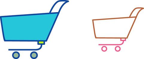 Unique Shopping Cart Icon Design vector