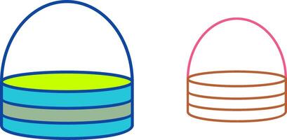 Unique Basket Icon Design vector