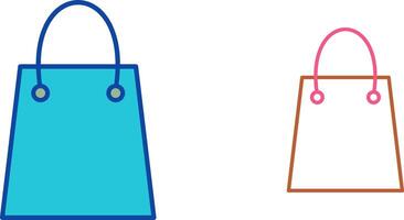 Unique Shopping Bag Icon Design vector