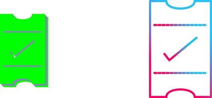 Passes Icon Design vector