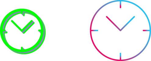 Unique Clock Icon Design vector