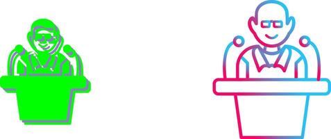 Unique Lecture Icon Design vector