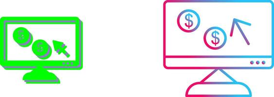 Unique Pay Per Click Icon Design vector