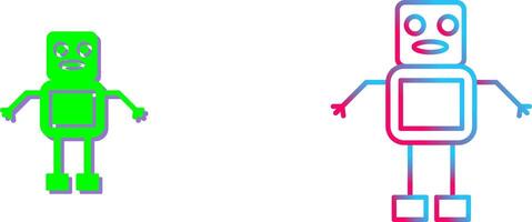 Unique Robot Icon Design vector