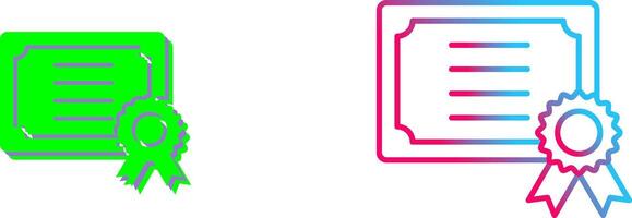 Certificate Icon Design vector