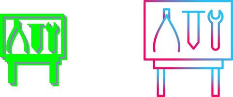 Tools Exhibit Icon Design vector