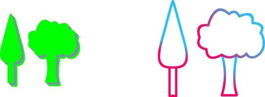 Trees Icon Design vector
