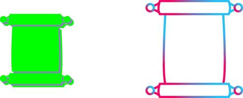 Scroll of Paper Icon Design vector
