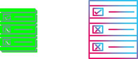 Ballot Paper Icon Design vector