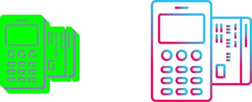 Card Machine Icon Design vector